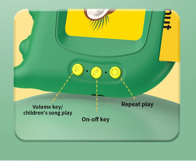 Early Education Talking Flash Card Machine with English Audio Book for Kids Birthday Gift Toy