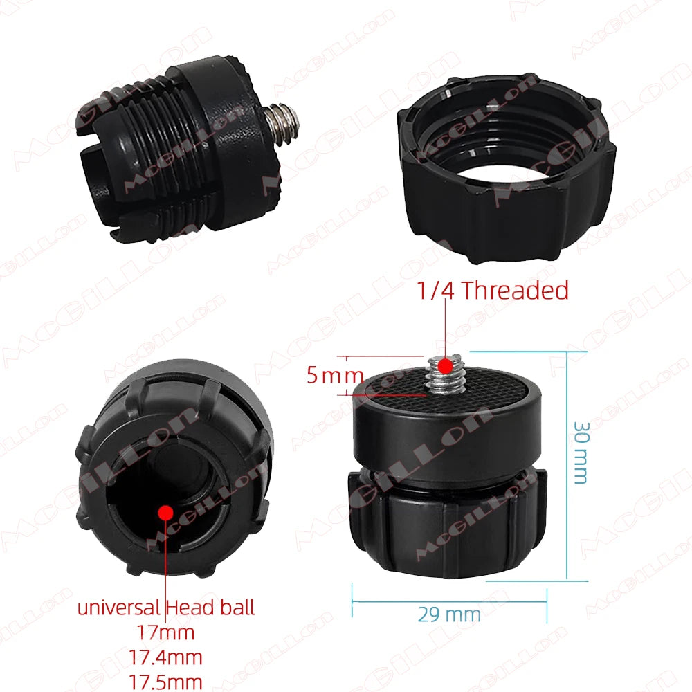 CowLost | product_id-mini-ball-head-1-4-screw-mount-360-swivel-for-dslr-tripod-led-light-bracket |10