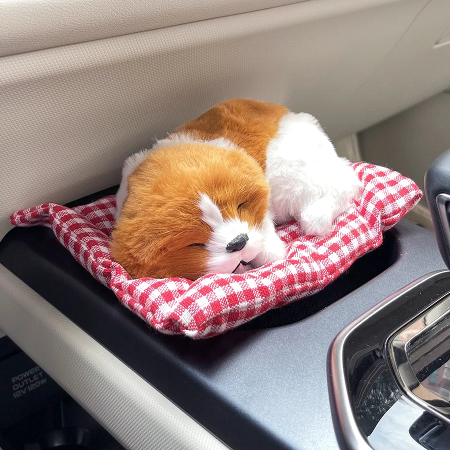 CowLost | product_id-fluffy-dog-plush-puppy-ornament-for-car-and-home-decoration |3