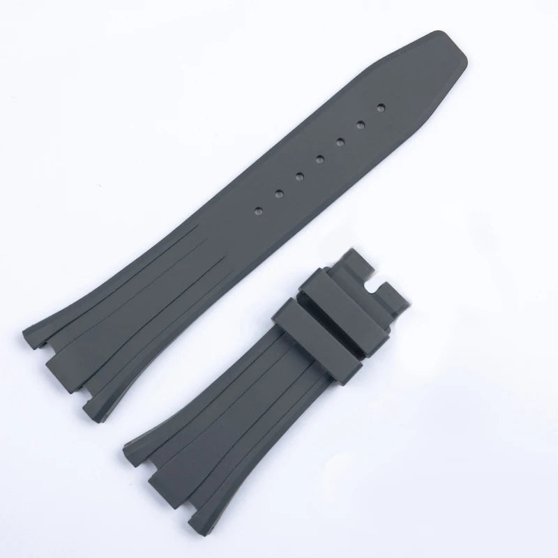 CowLost | product_id-26-27mm-waterproof-soft-silicone-strap-with-link-pin-for-ap-royal-oak-ga2100-ga-2110-replacement-watchband |15