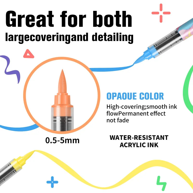 CowLost | markers-product_id-12-colors-acrylic-paint-markers-set-with-soft-brush-and-fine-tips-for-wood-canvas-rock-glass |4