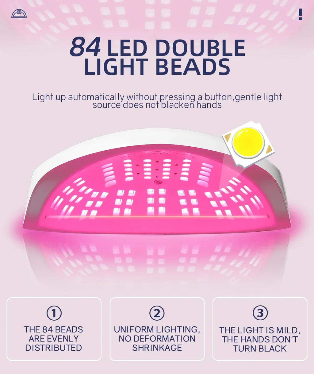 CowLost | uncategorized-380w-uv-led-nail-lamp-with-84-leds-for-manicure-gel-polish-drying |10