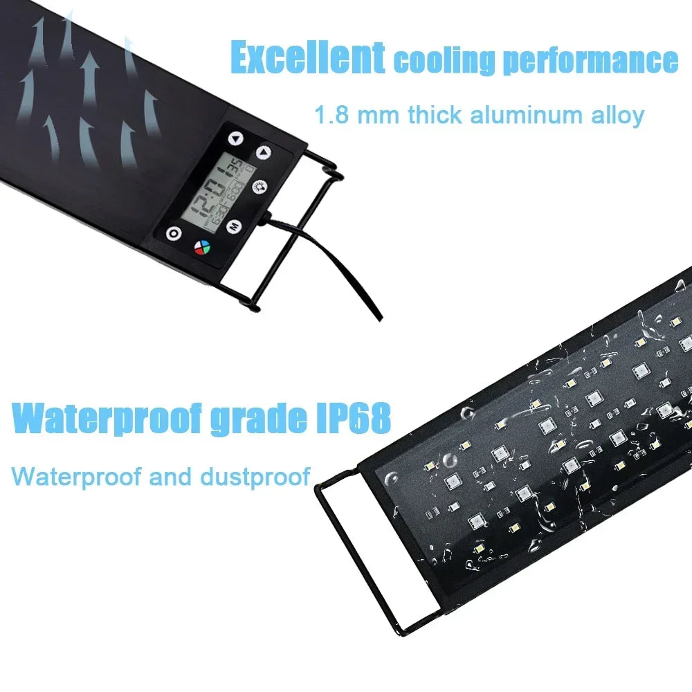 CowLost | toys-leewince-30-60cm-fish-tank-led-full-spectrum-24-7-lighting-ip68-waterproof |4