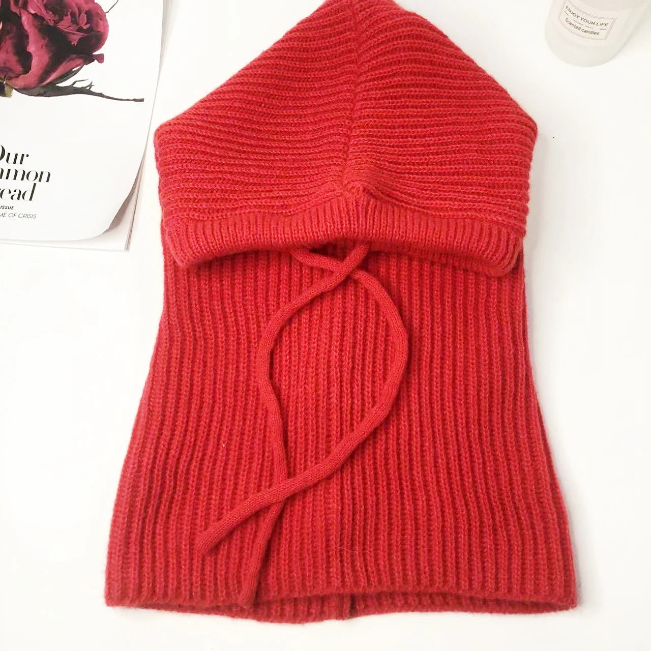 CowLost | winter-womens-hats-unisex-knitted-hooded-neck-collar-cap-beanie-for-men-women |17