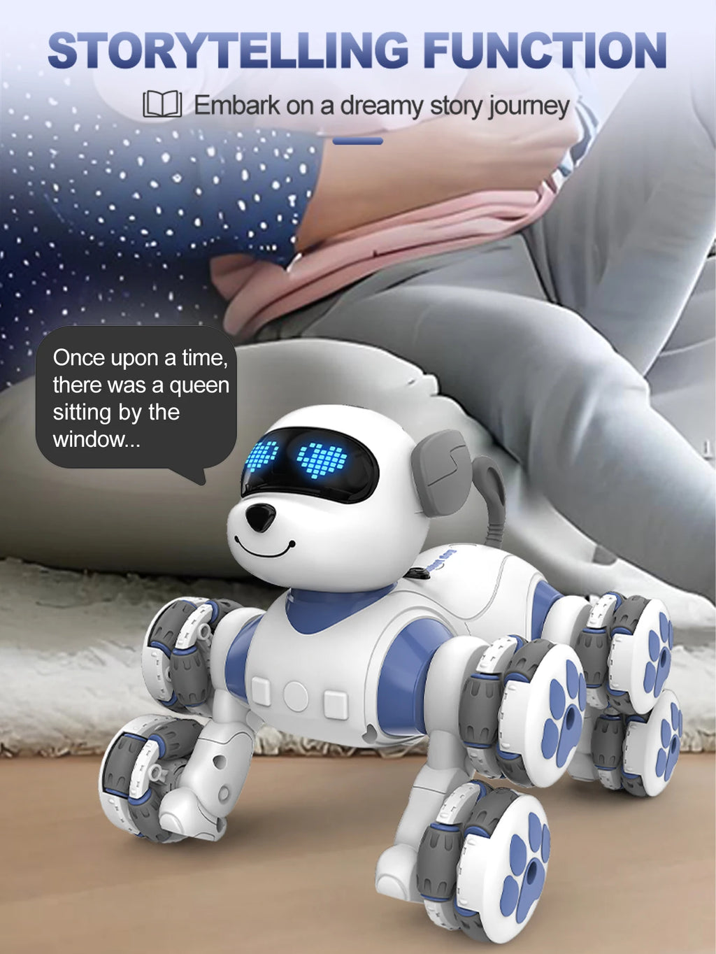 CowLost | product_id-remote-control-eight-wheeled-stunt-robot-dog-toy-interactive-electronic-pet-for-kids |9
