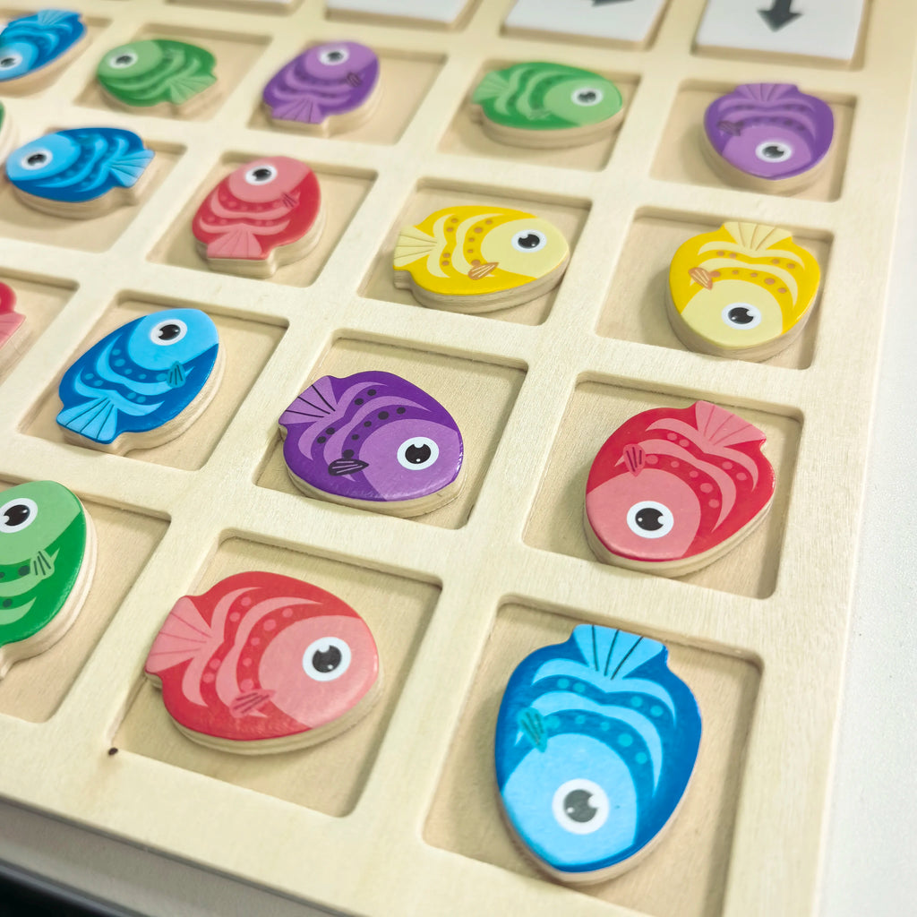 Wooden Montessori Educational Logic and Color Cognition Board Game for Children