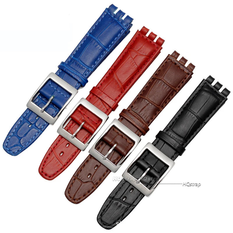 CowLost | product_id-hqstrap-genuine-leather-sweatproof-watch-strap-17mm-19mm-for-swatch-unisex |19