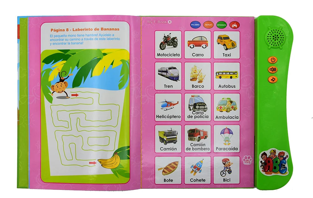 Learn Spanish for Kids Audio Book | Spanish Talking Sound Book for Toddlers