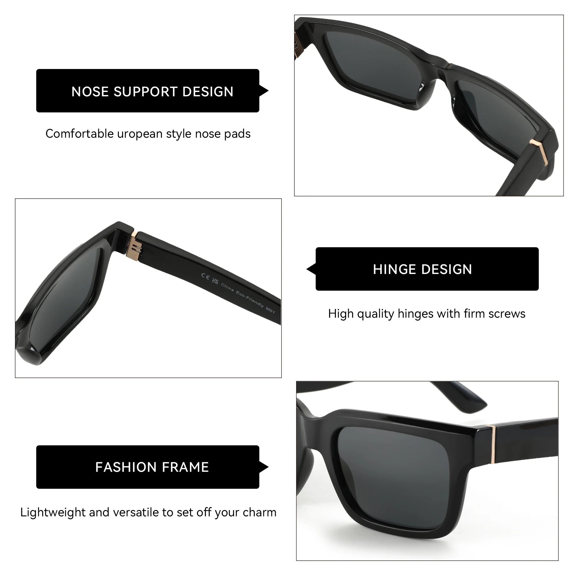 CowLost | zenottic-2026-new-fashion-square-polarized-sunglasses-women-men-uv400-protection |5