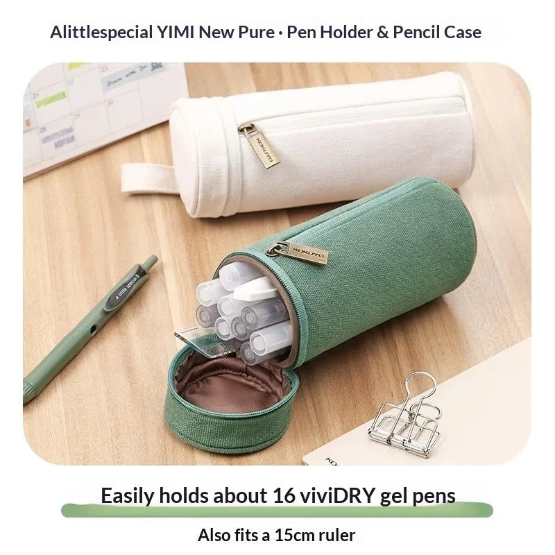 CowLost | product_id-kokuyo-stand-cylinder-pencil-case-1m-pure-series-upright-pen-holder-minimalist-desktop-organizer |4