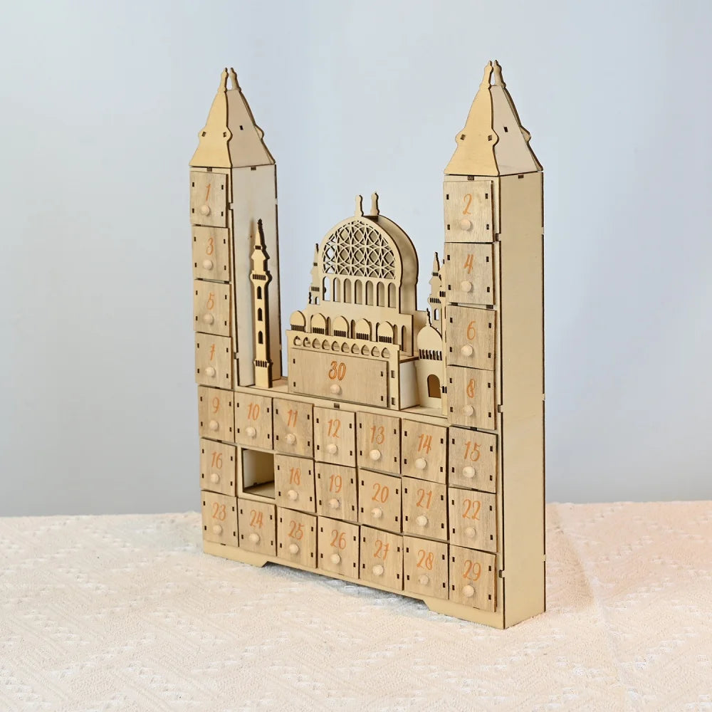 CowLost | ramadan-countdown-calendar-eid-mubarak-wooden-mosque-ornaments |4