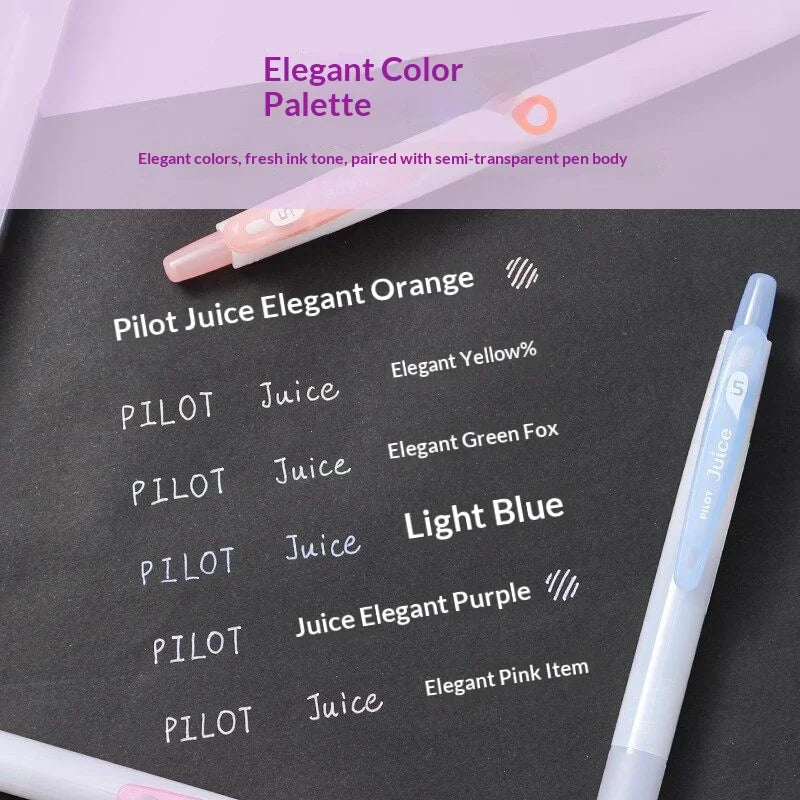 CowLost | product_id-pilot-juice-0-5mm-fine-gel-pens-soft-pastel-vintage-classics-clear-barrel-for-writing-illustration |4