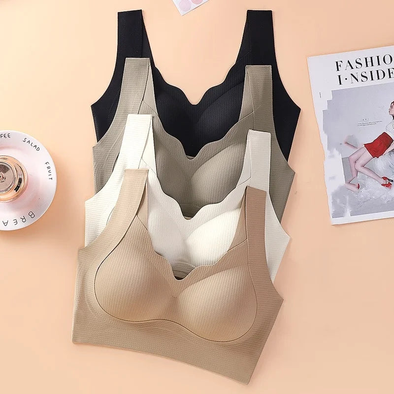 CowLost | product_id-2pcs-wireless-seamless-padded-bralettes-for-women-breathable-fitness-lingerie |6
