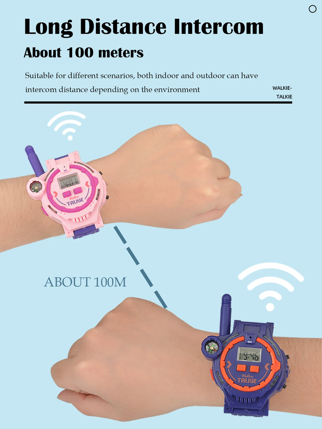 CowLost | product_id-2pcs-rechargeable-electronic-walkie-talkie-watch-with-compass-kids-toy-gift |9