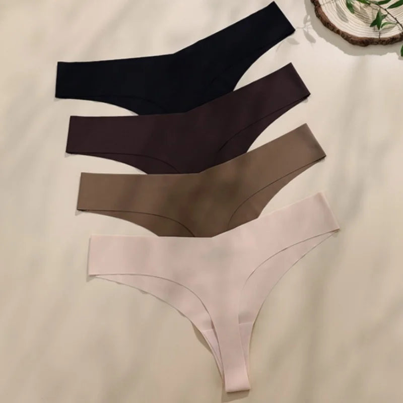 CowLost | product_id-seamless-wireless-v-neck-bra-low-waist-thong-set-for-women |3
