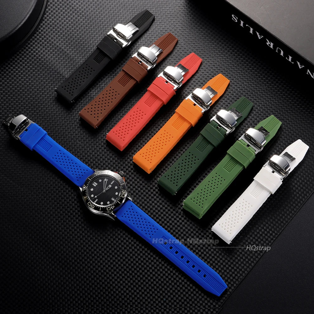 CowLost | product_id-silicone-rubber-watch-band-16-24mm-with-butterfly-buckle-quick-release-for-seiko-sport-strap |7
