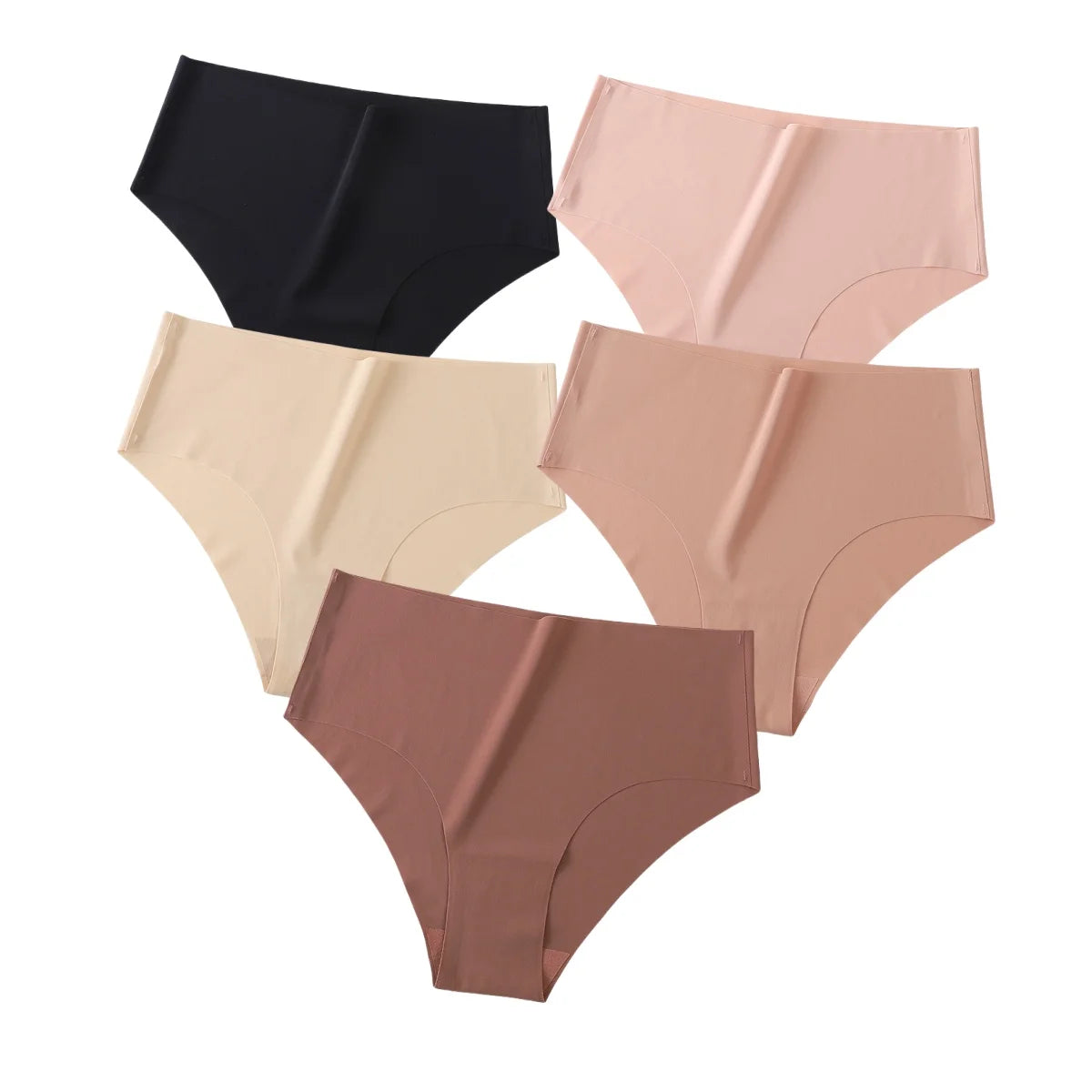 CowLost | product_id-5pcs-women-high-waist-seamless-breathable-briefs-xs-xl-pack |19