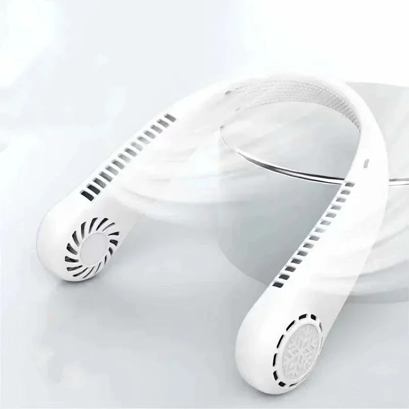 CowLost | product_id-2025-rechargeable-1200mah-mini-bladeless-neck-fan-portable-3-speed-air-cooler |5
