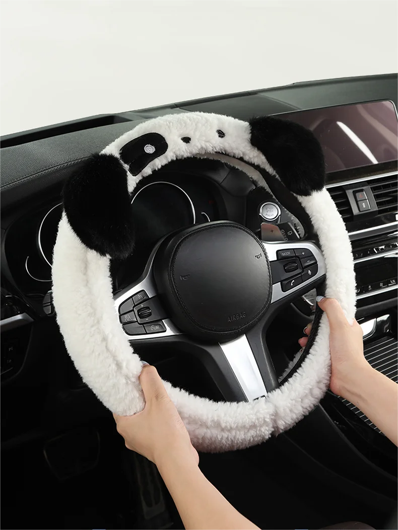CowLost | plush-cartoon-car-steering-wheel-cover |4