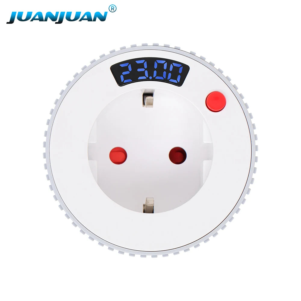 Tuya WiFi Smart Timer Socket with LCD Display and Countdown Switch