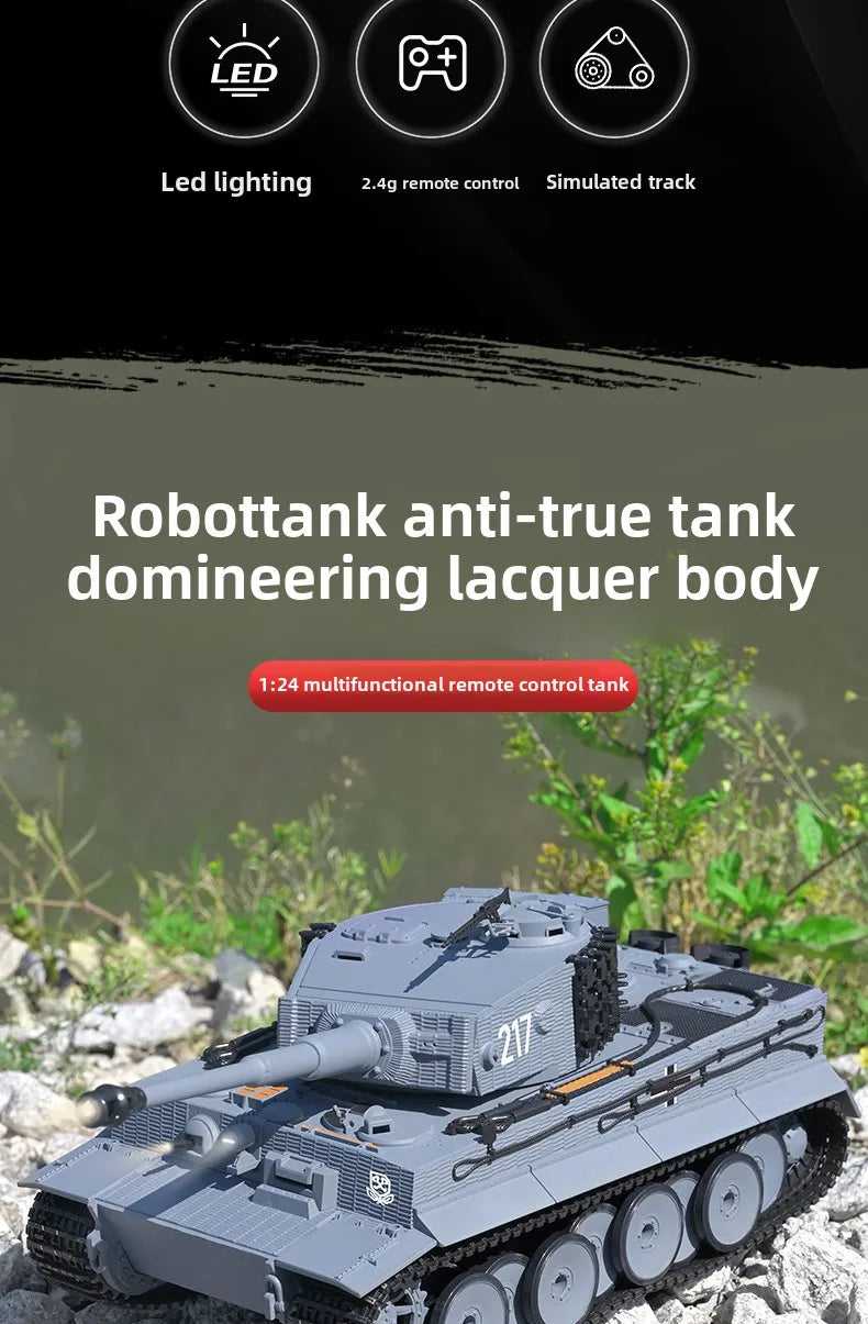 CowLost | intercom-accessories-taigen-1-24-rc-tiger-i-battle-tank-radio-control-toy |9