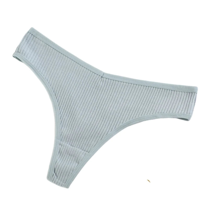 CowLost | product_id-5pcs-womens-cotton-low-rise-v-shape-g-string-thongs-solid-colors-m-xxl |10