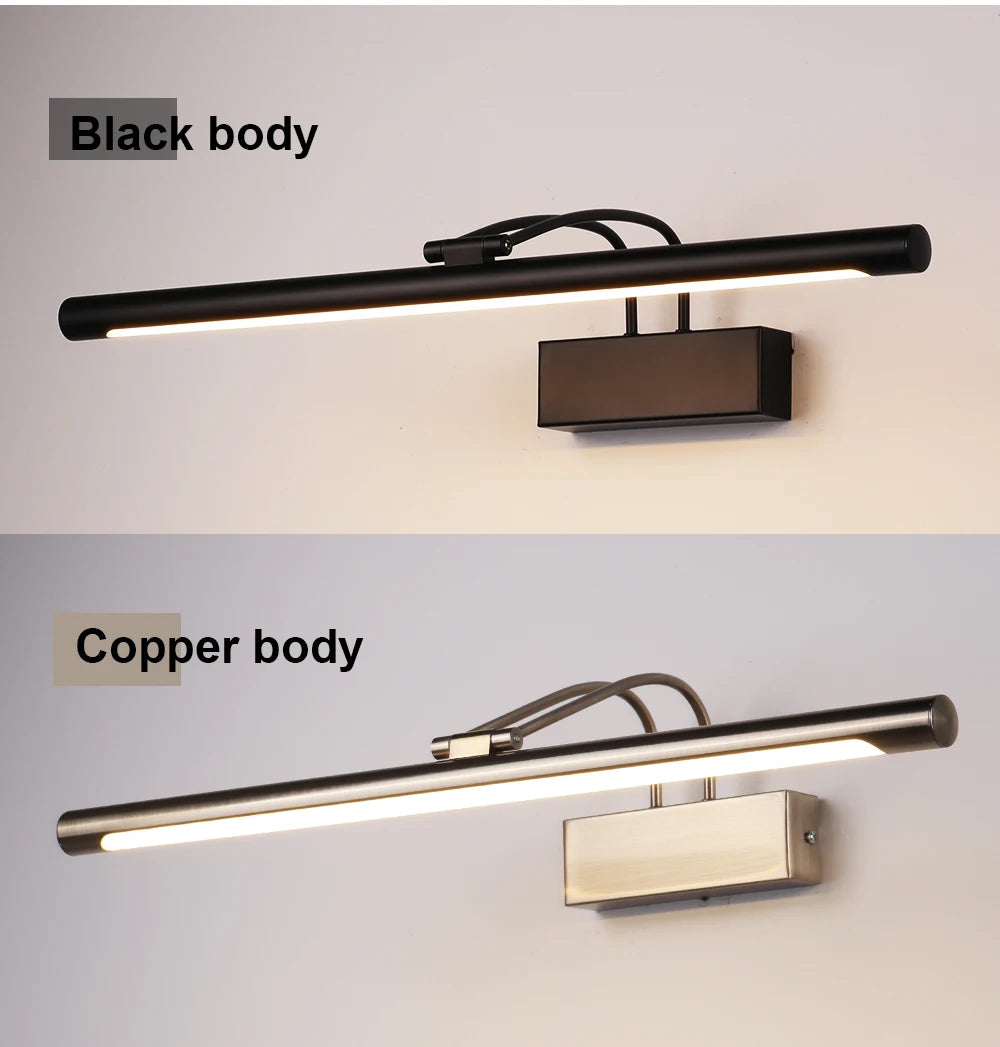 CowLost | product_id-modern-black-copper-8w-led-bathroom-wall-sconce-ac85-265v |14