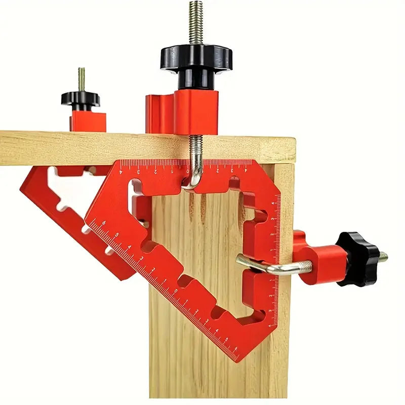 1 Set 45/90 Degree Woodworking Triangle Clamps Set Aluminum Alloy Right Angle Clamp Carpenter Tools For Cabinets Drawers Frames