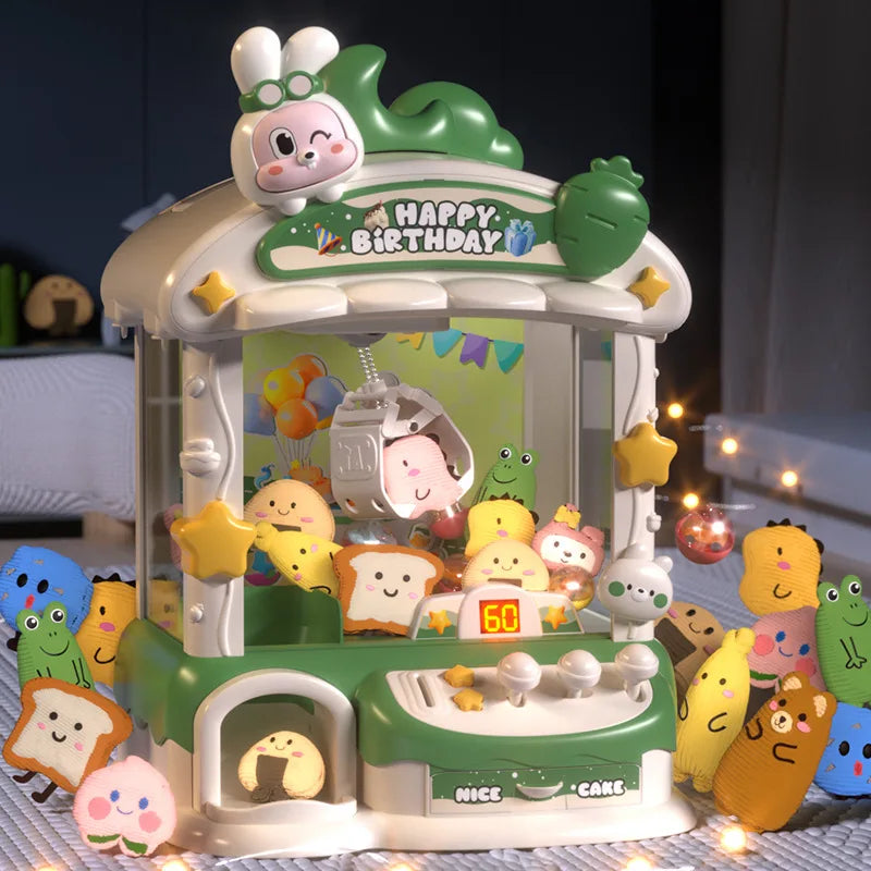 Cartoon Rabbit Claw Game Machine Coin Operated Toy for Kids