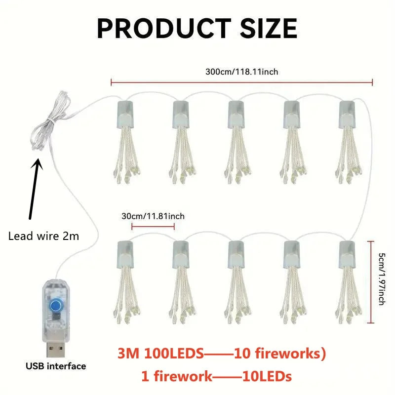 CowLost | product_id-usb-led-fireworks-string-lights-with-remote-for-christmas-wedding-party |8
