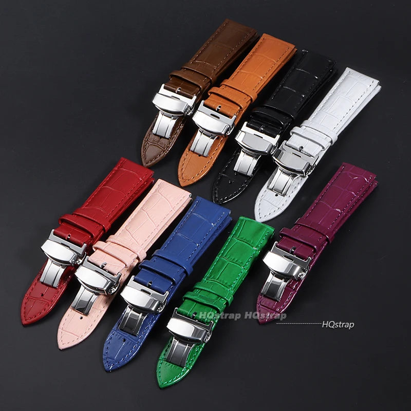 CowLost | product_id-genuine-calfskin-leather-watchband-14-24mm-folding-buckle-unisex-strap-for-business-watches |2