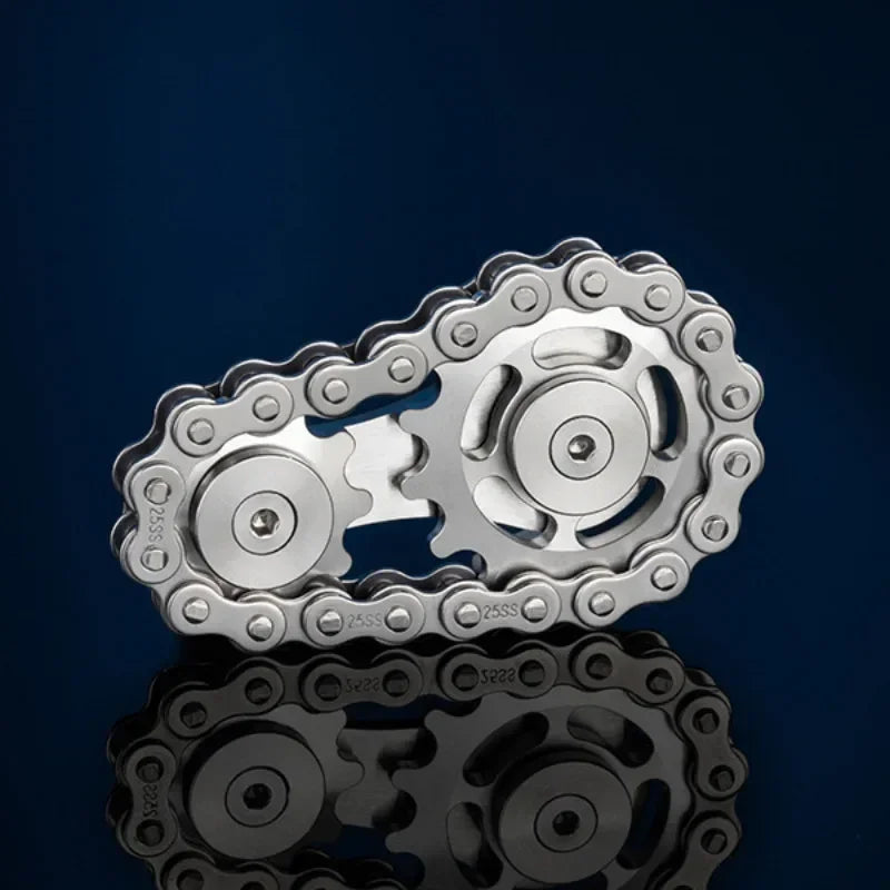 CowLost | sprockets-flywheel-fingertip-gyro-fidget-spinner-antistress-anxiety-metal-bike-chains-edc-spinner-fidget-toys-for-adult-kids-1 |15