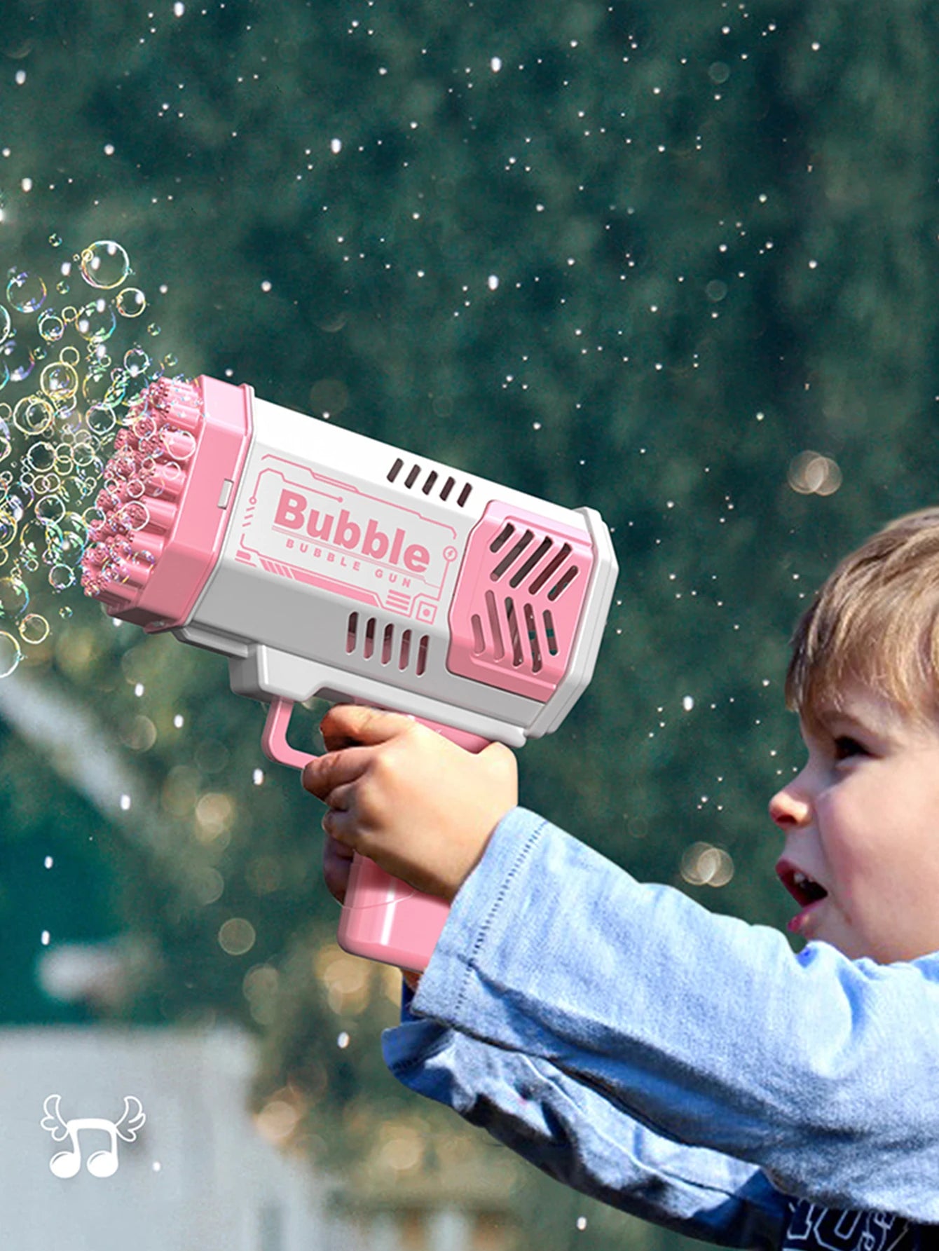 CowLost | product_id-childrens-40-hole-portable-automatic-bubble-gun-toy-with-light-no-battery-needed |13