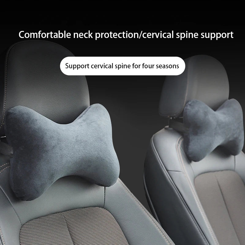 CowLost | velvet-product_id-car-neck-headrest-pillow-memory-foam-breathable-velvet-neck-support-for-sleep-and-travel |1