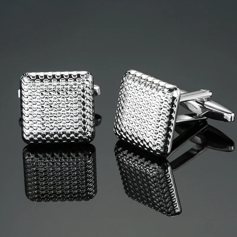 CowLost | cufflinks-for-men-luxury-silvery-cuffs-retro-metal |7