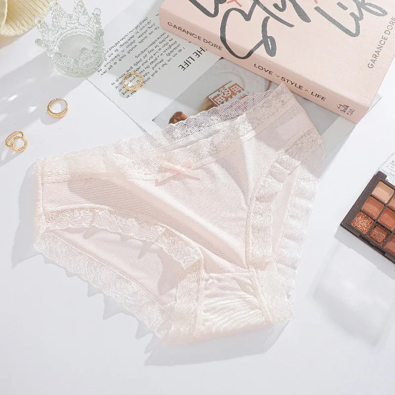 CowLost | activewear-pants-3pcs-seamless-ice-silk-lace-panties-set |37