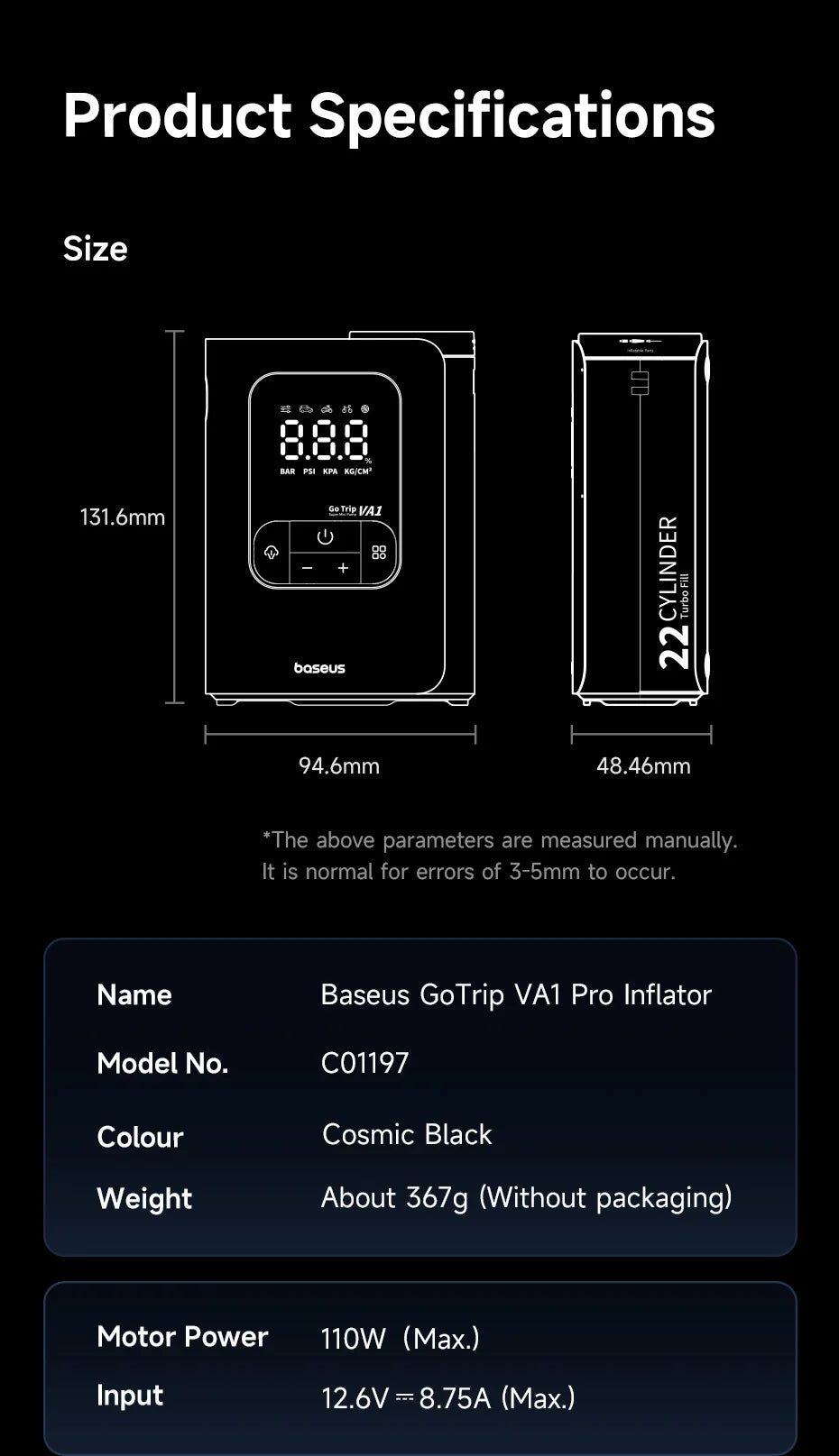 CowLost | baseus-gotrip-va1-pro-max-car-air-pump-7500mah-air-compressor |37