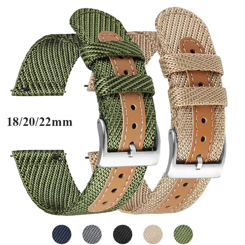 CowLost | product_id-nylon-canvas-quick-release-watch-strap-18-20-22mm-for-samsung-galaxy-watch-7-6-5-4-3-huawei |1