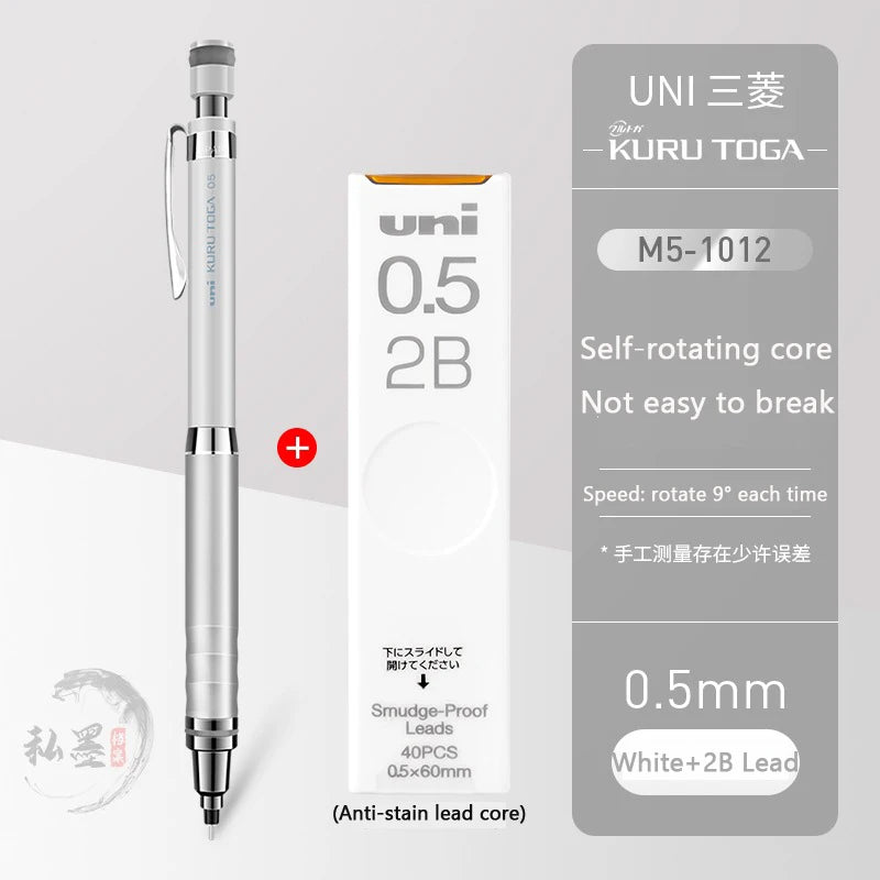 CowLost | product_id-uni-kuru-toga-m5-1017-1012-0-5mm-automatic-rotating-mechanical-pencil-with-metal-grip-genuine-japan |21