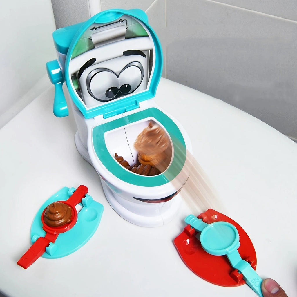 Mini Toilet Anti-Stress Two-Person Interactive Catapult Shooting Game
