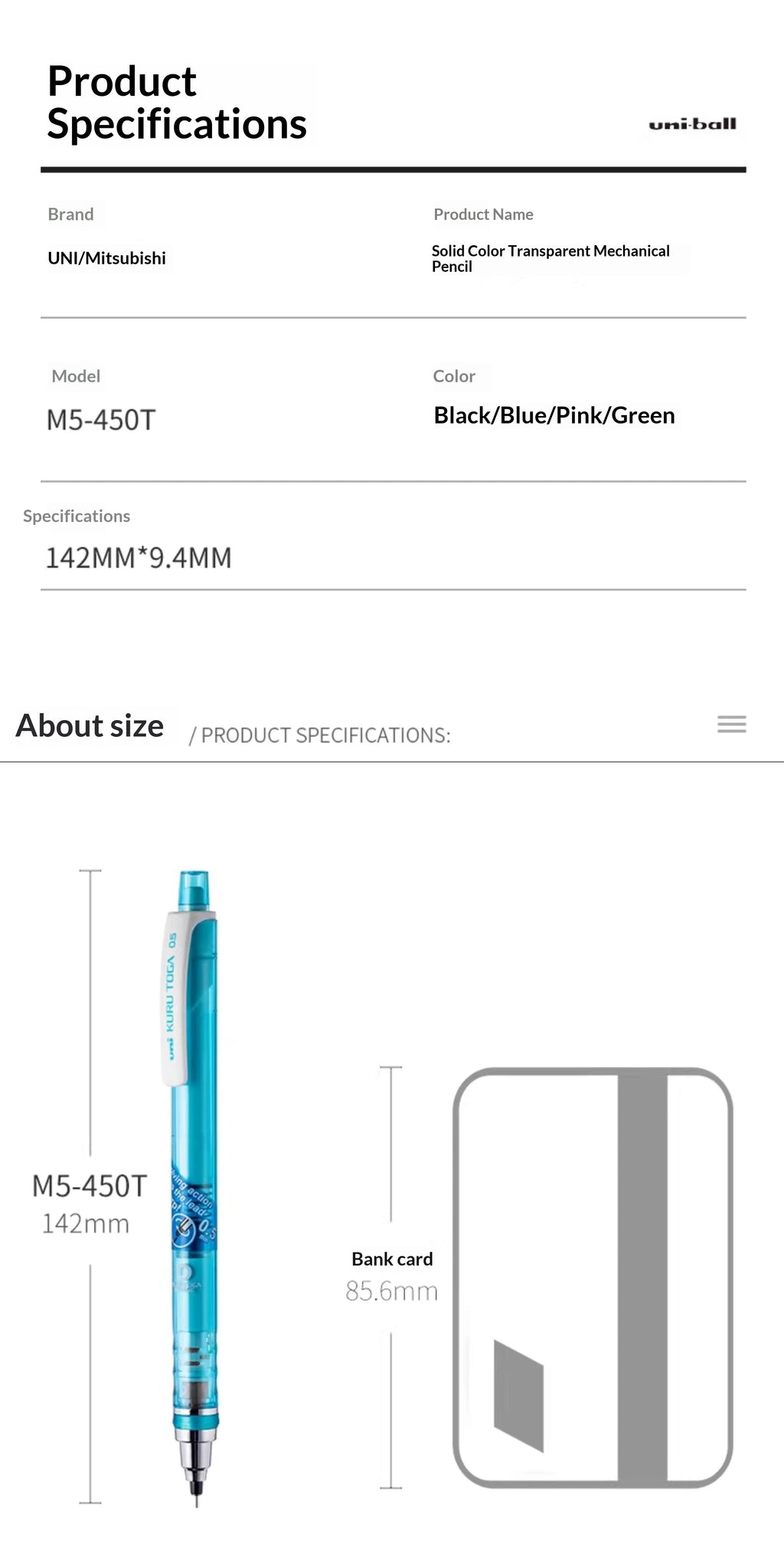 CowLost | product_id-uni-kuru-toga-450t-0-5mm-mechanical-pencil-with-ergonomic-grip-and-anti-smudge-lead-auto-rotating-tip-for-writing-and-sketching |16