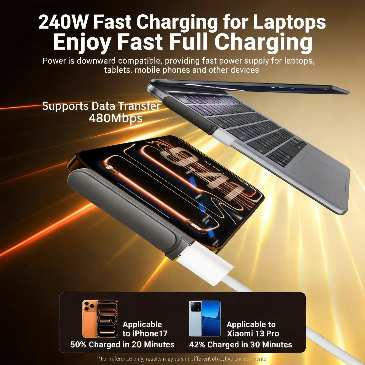 CowLost | product_id-240w-usb-c-fast-charging-foldable-desk-holder-adapter-for-smartphone-laptop |9