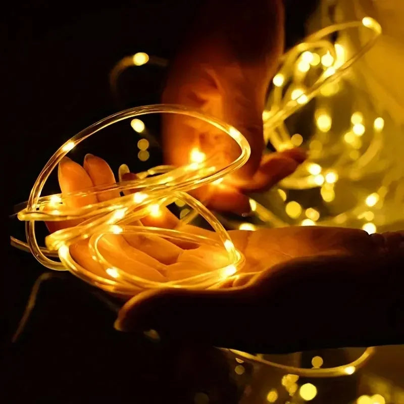 CowLost | light-ropes-strings-product_id-solar-led-rope-fairy-tube-lights-outdoor-waterproof-8-mode-lawn-garden-decoration |2