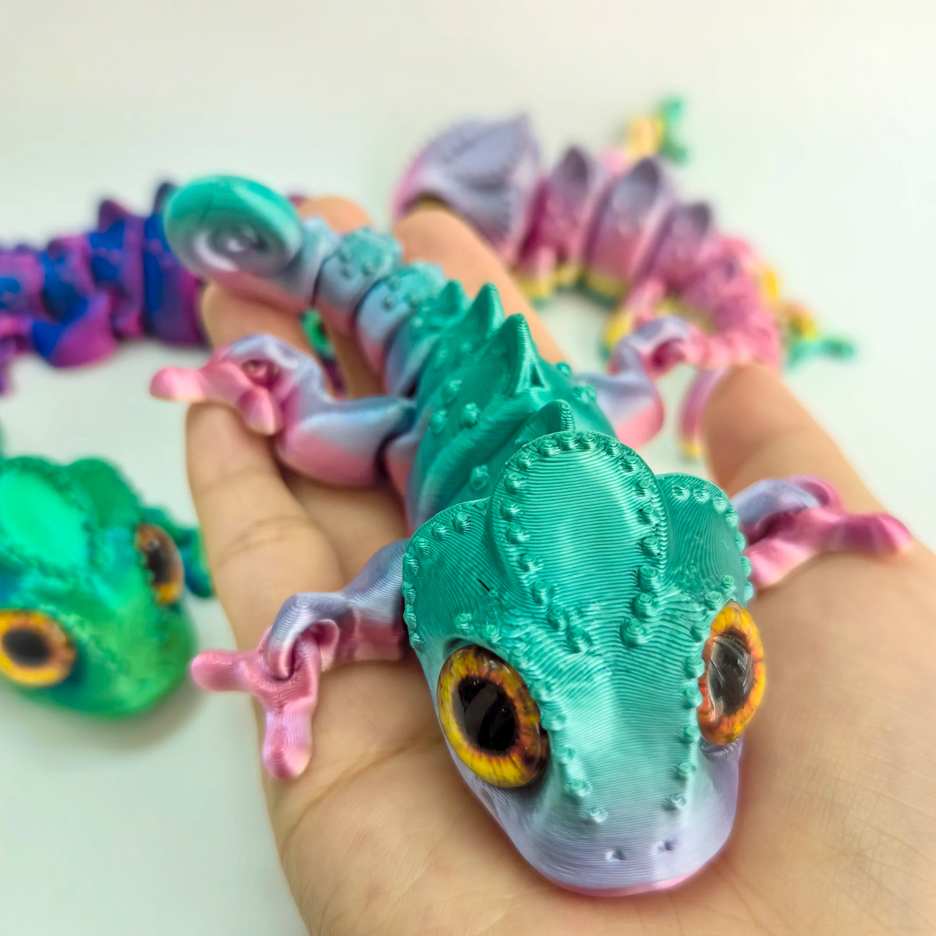 CowLost | product_id-3d-printing-movable-joint-chameleon-fidget-toy-animal-model-ornament-gift |8