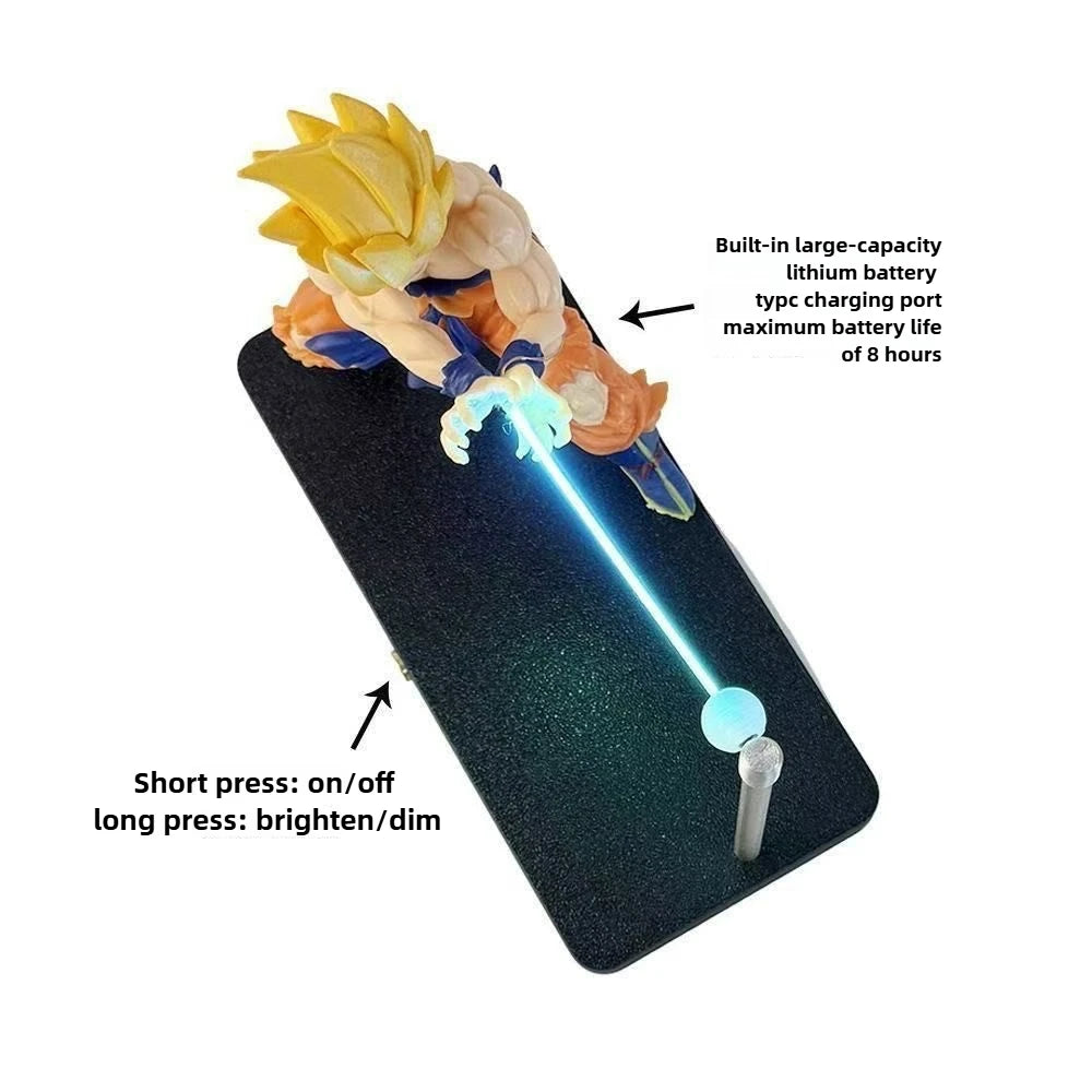 CowLost | dragon-ball-son-goku-kamehameha-night-lamp-model-desktop-decoration-birthday-gift |6