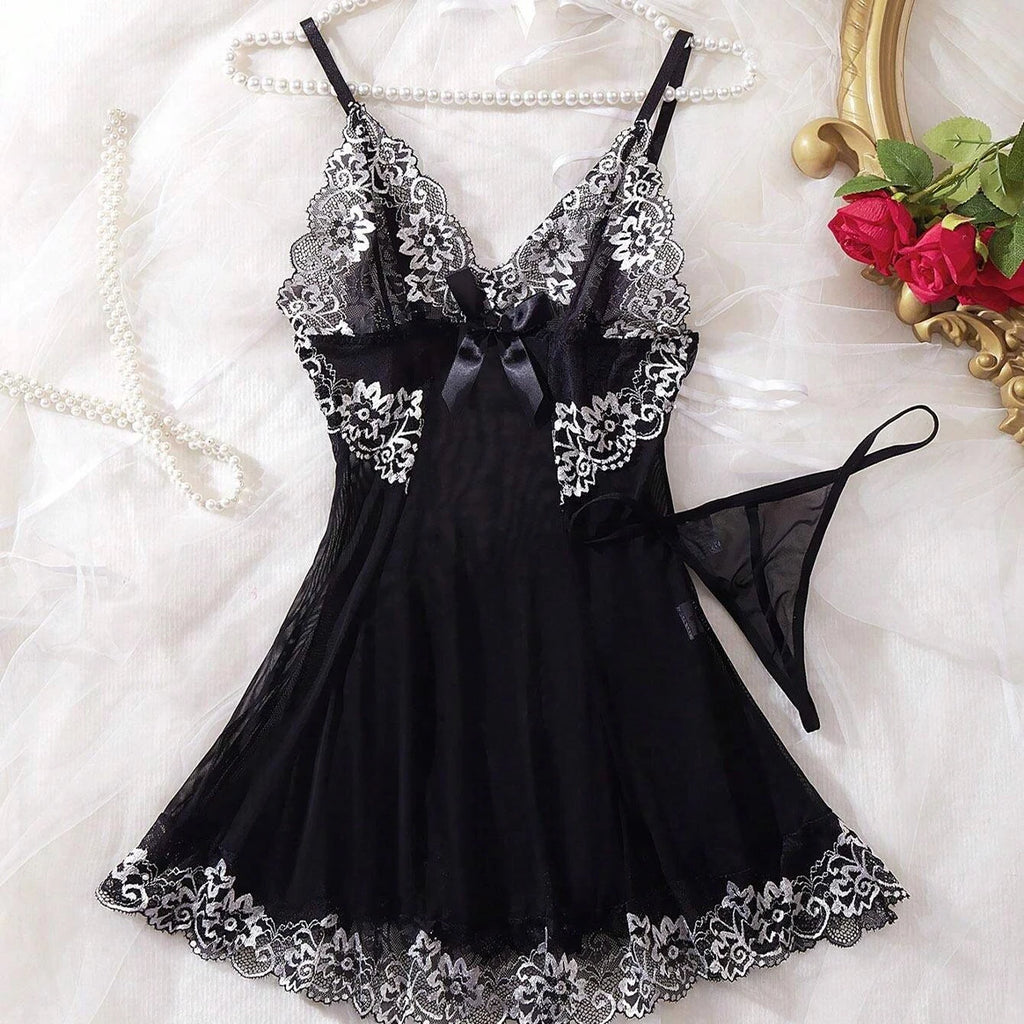 CowLost | transparent-black-sexy-lingerie-women-underwear |2
