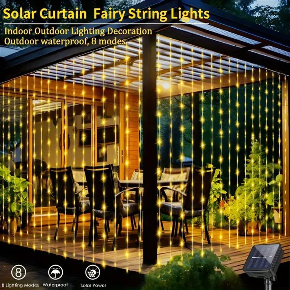 CowLost | product_id-solar-led-copper-wire-curtain-fairy-string-lights-for-outdoor-garden-wedding-party-decor |4