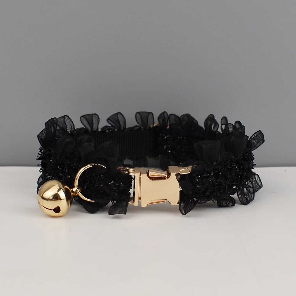 CowLost | cat-furniture-adjustable-lace-cat-collar-with-safety-bell-and-personalized-name |16
