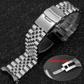 CowLost | luxury-solid-stainless-steel-band-for-seiko-skx007-skx009-curved-end-bracelet-for-jubilee-for-oyster-men-business-watch-strap |9