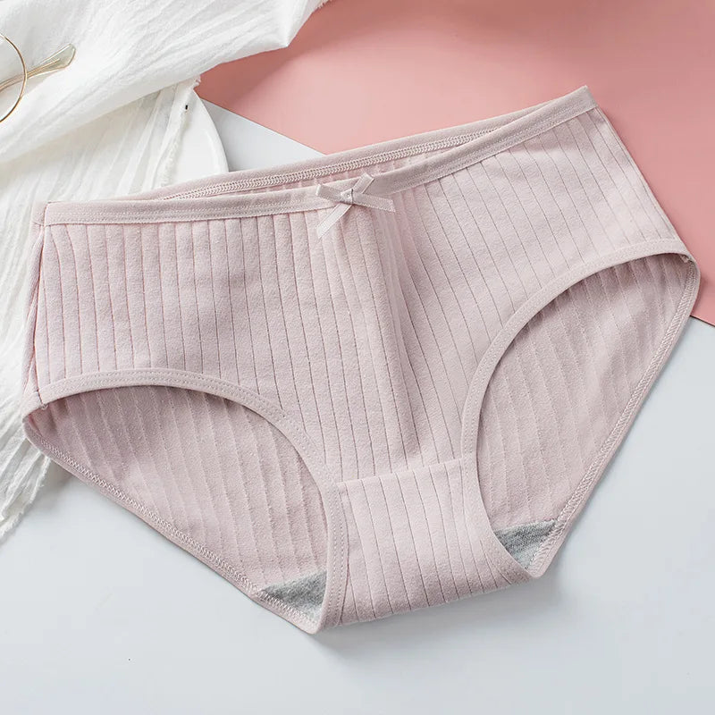 CowLost | product_id-3pcs-women-s-low-waist-breathable-cotton-solid-briefs |3